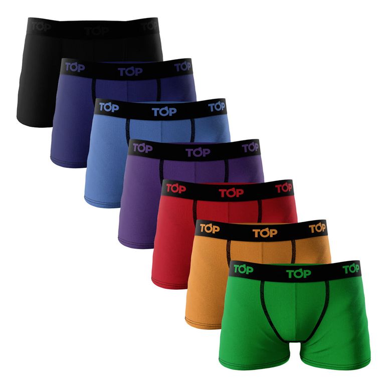 Pack 7 Boxers Medios Niño Algodón