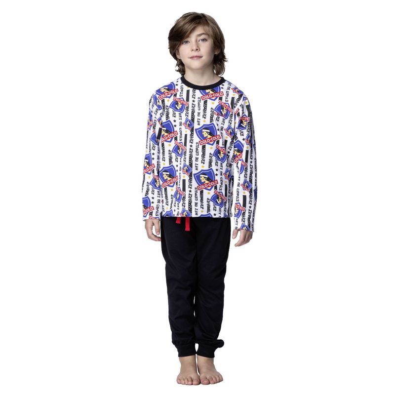 TOP - Pijama Largo Niño Invierno Algodón Colo-Colo Top