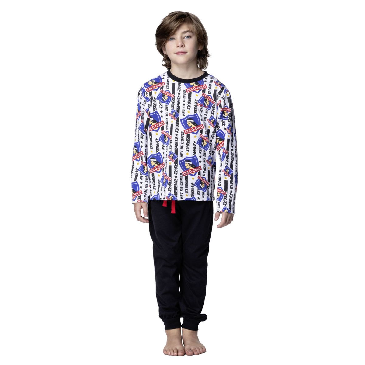 TOP - Pijama Largo Niño Invierno Algodón Colo-Colo Top