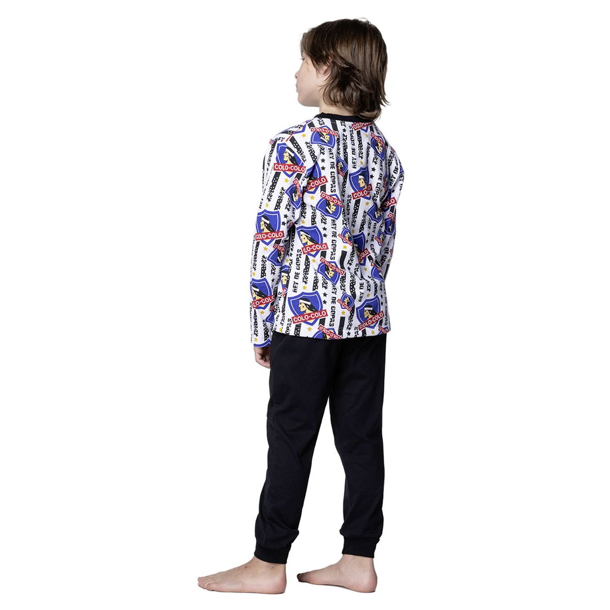 TOP - Pijama Largo Niño Invierno Algodón Colo-Colo Top