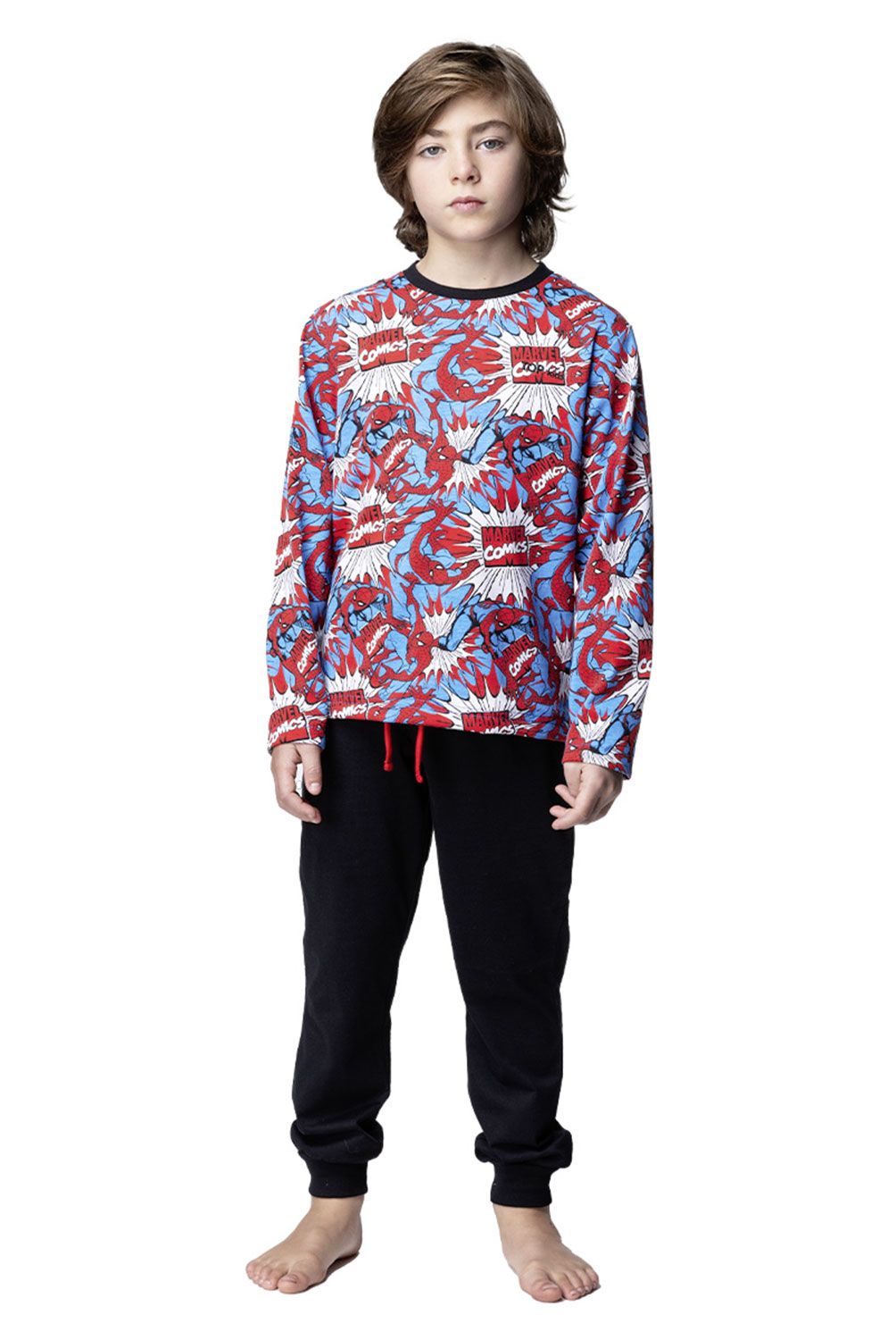 TOP - Pijama Largo Niño Invierno Algodón Marvel Top