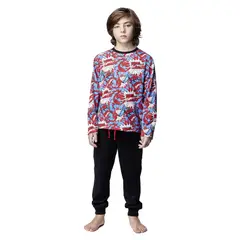 TOP - Pijama Largo Niño Invierno Algodón Marvel