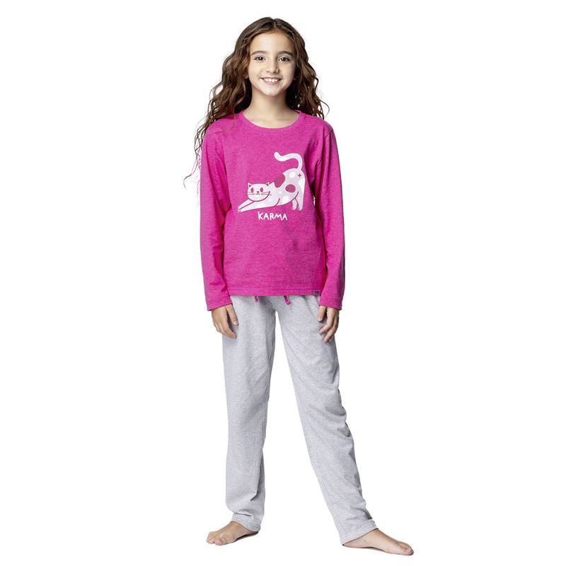 TOP - Pijama Largo Niña Algodón Top