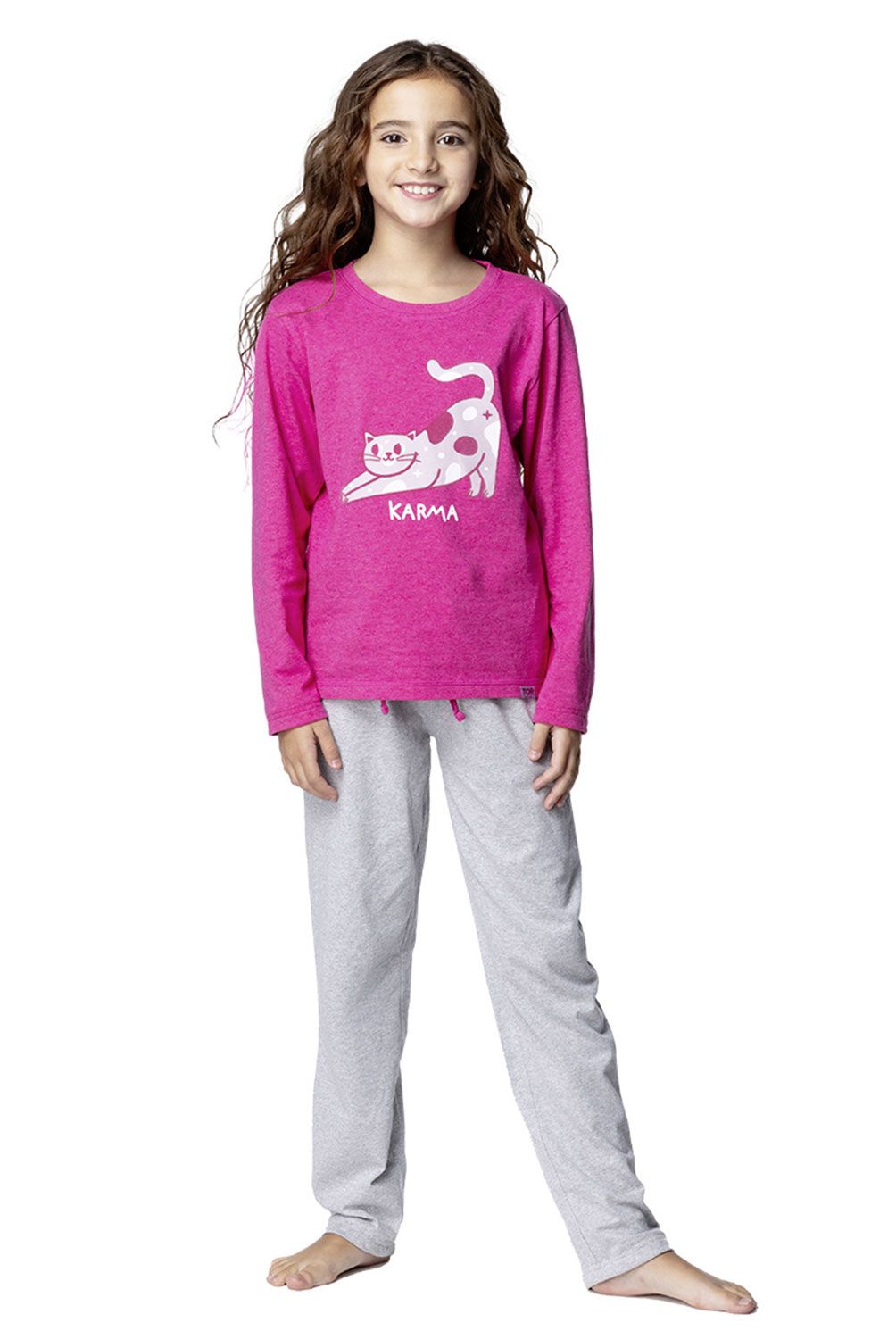 TOP - Pijama Largo Niña Algodón Top