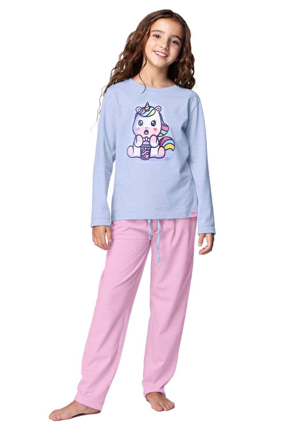 TOP - Pijama Largo Algodón Niña Top