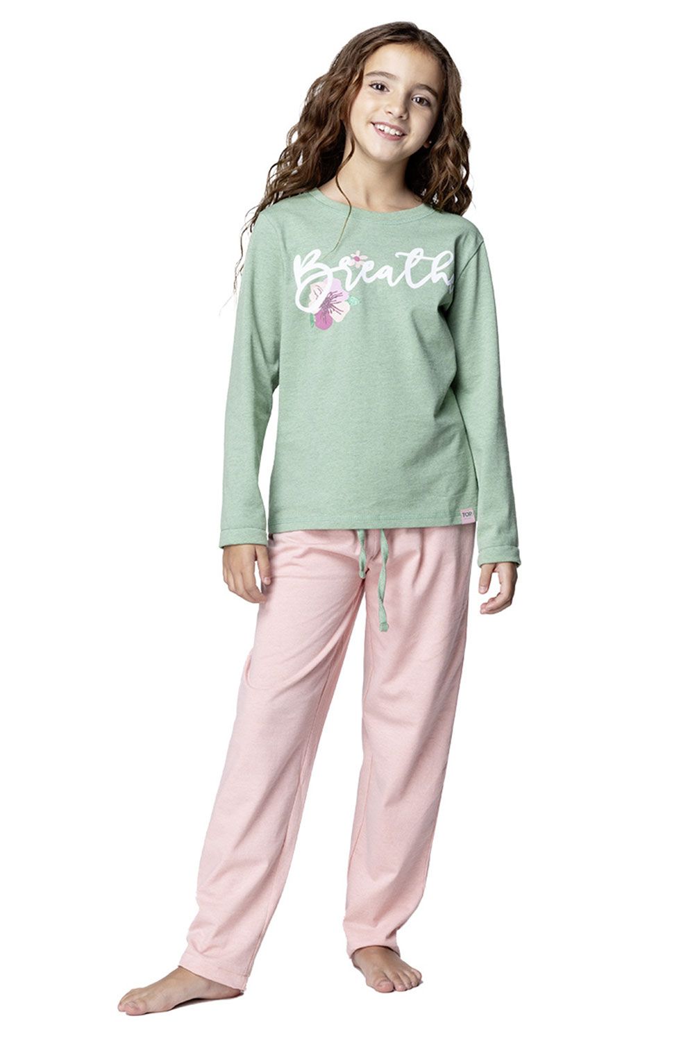 TOP - Pijama Largo Niña Algodón Top