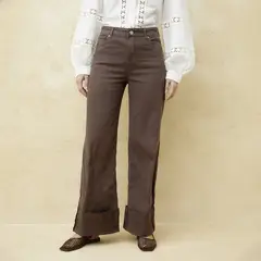 BASEMENT - Jeans Wide Leg Mujer