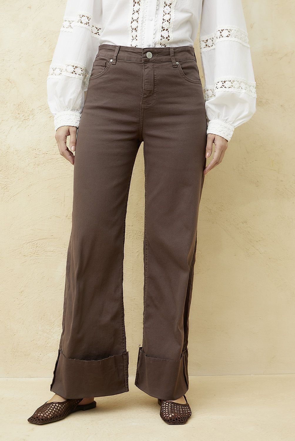 BASEMENT - Jeans Wide Leg Mujer Basement