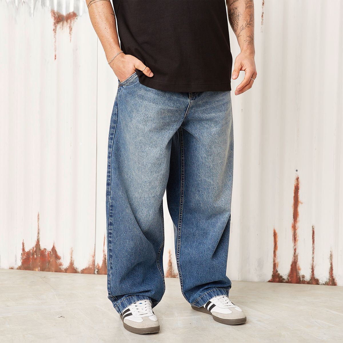 AMERICANINO - Jeans Fit Baggy Hombre Americanino