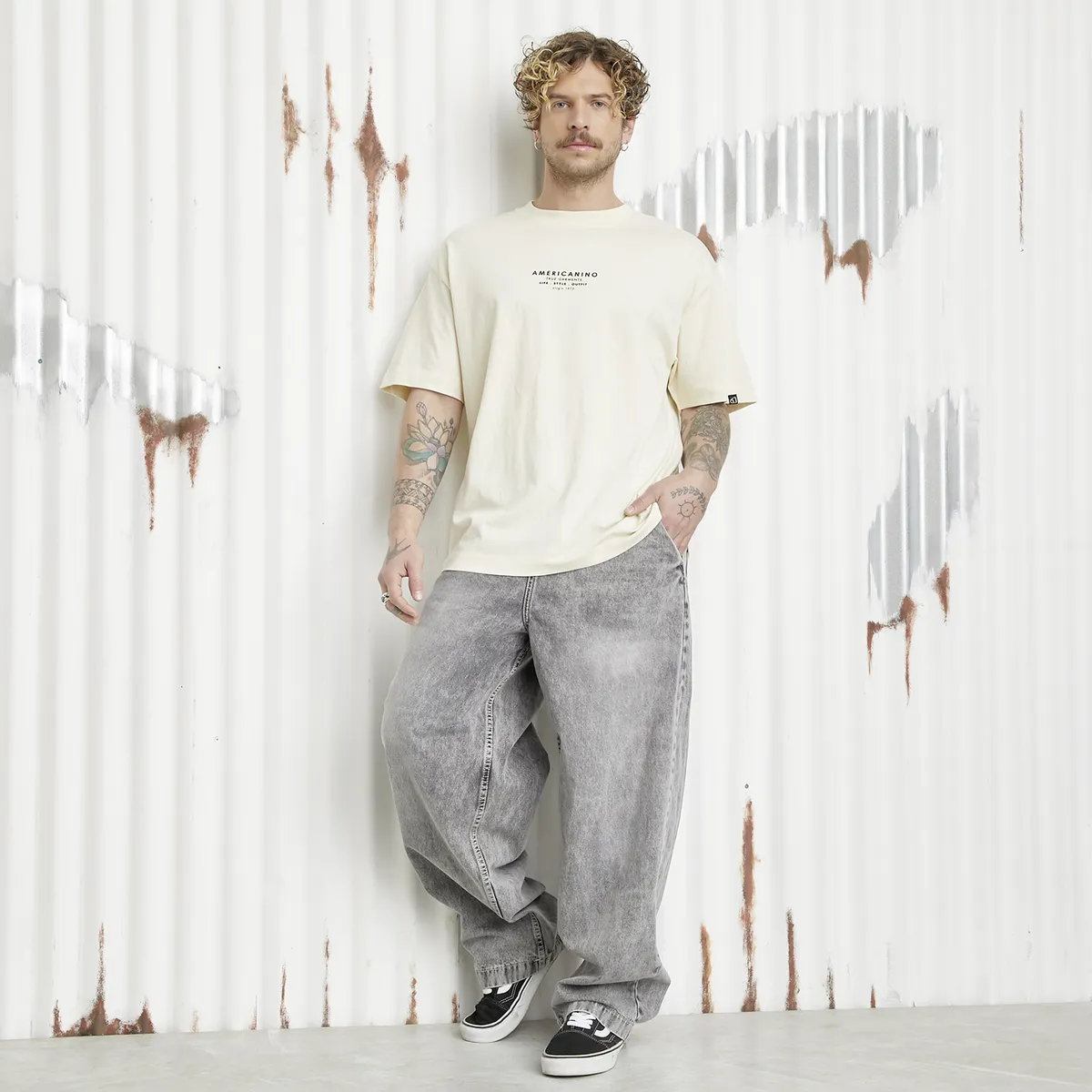 AMERICANINO - Jeans Fit Baggy Hombre Americanino