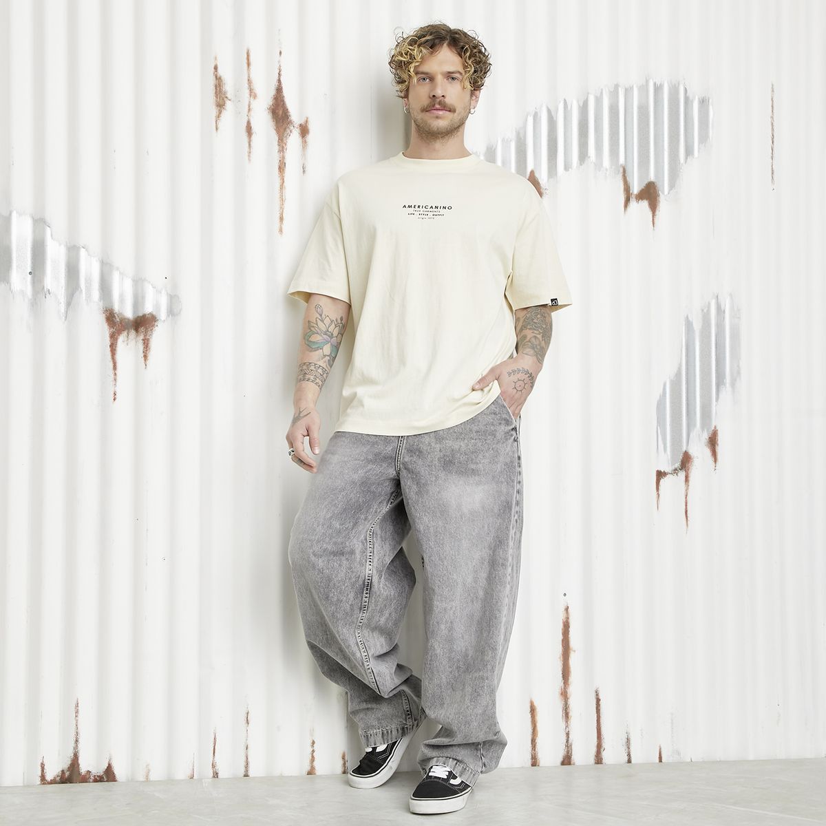 AMERICANINO - Jeans Fit Baggy Hombre Americanino