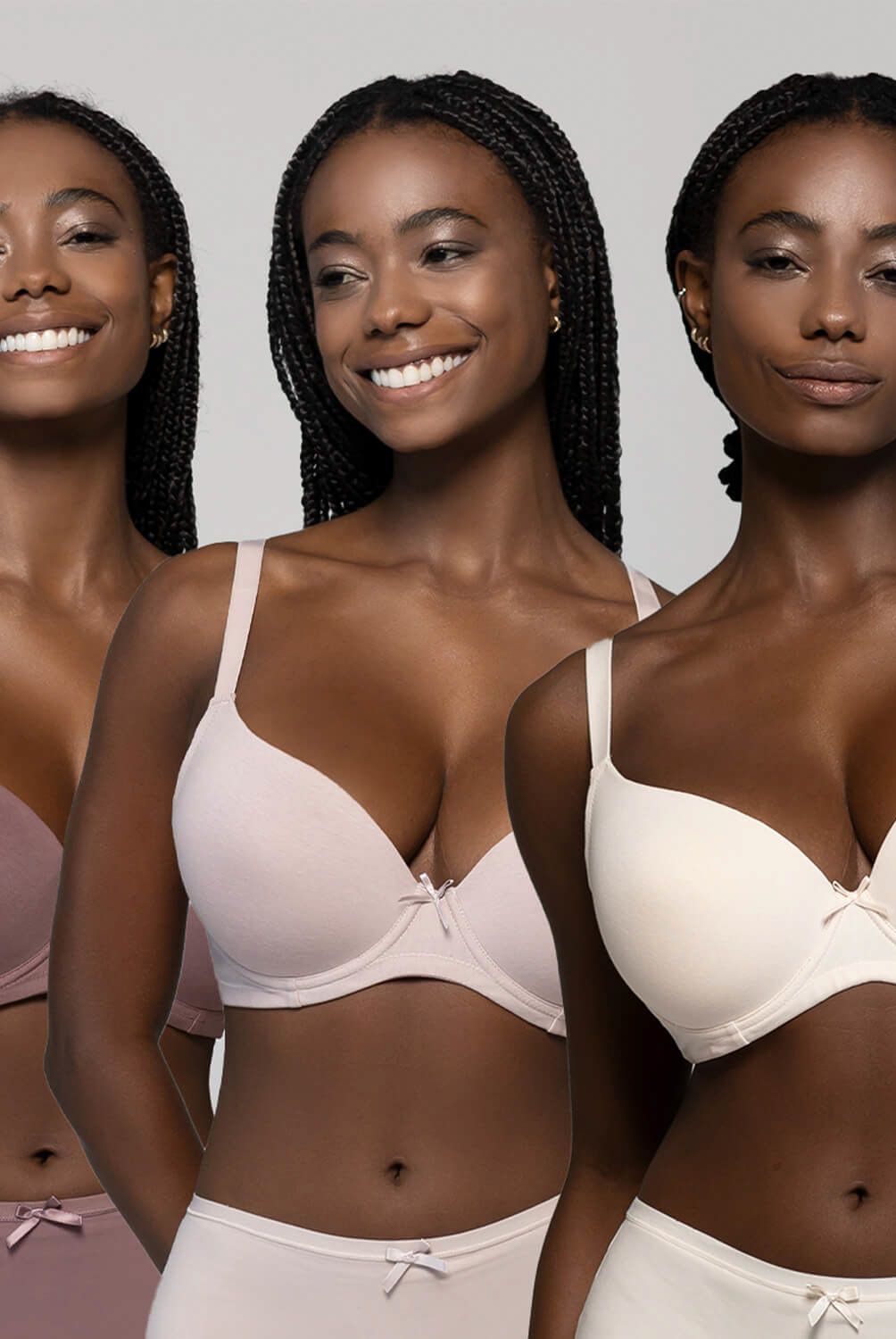 INTIME - Pack De 3 Sostenes Copa C Mujer Intime