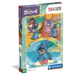 CLEMENTONI - Puzzle 104 Piezas Stitch Super