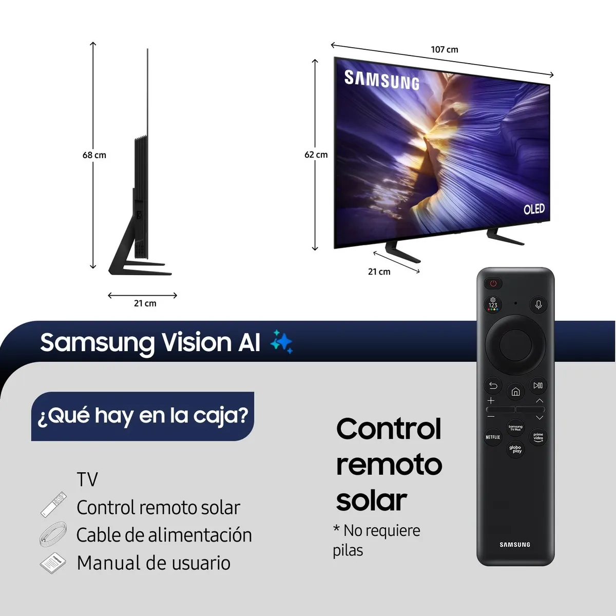 SAMSUNG - Smart TV 48" OLED S90F 4K Vision AI (2025) Samsung