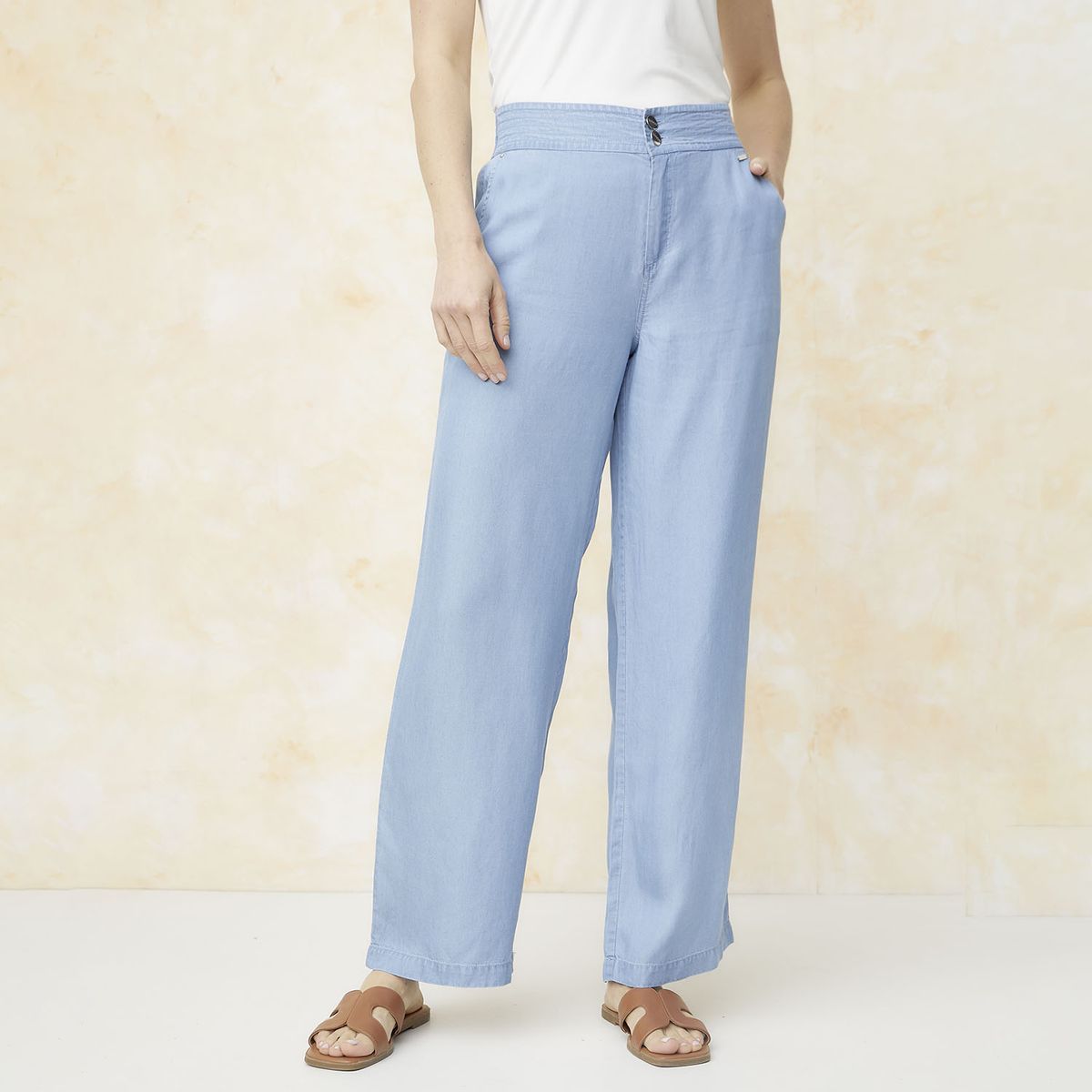 S COCCI - Pantalón Palazzo Lyocell Mujer S.Cocci