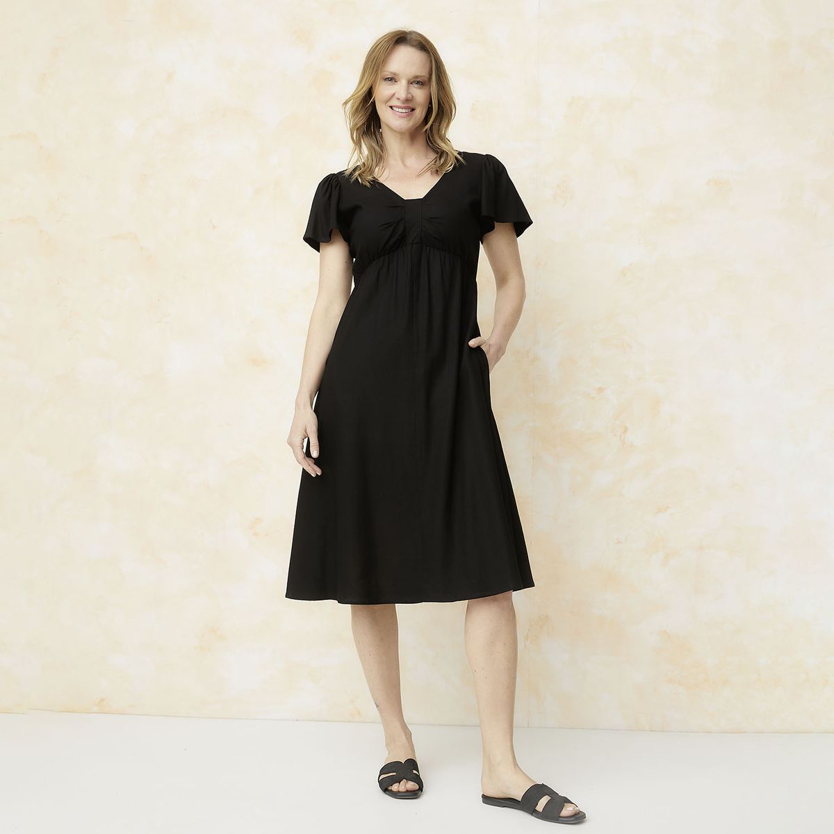 S COCCI - Vestido Midi Lino Mujer S.Cocci