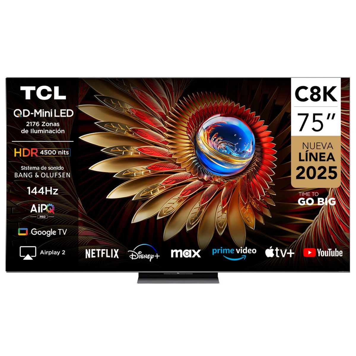 TCL - QLED Smart TV 75" Mini LED 4K C8K Google TV  TCL
