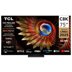 TCL - Smart Tv Mini LED 75" 4K C8K Android Tv
