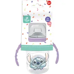 DISNEY - Vaso Con Asas Y Boquilla De Silicona 250Ml Stitch