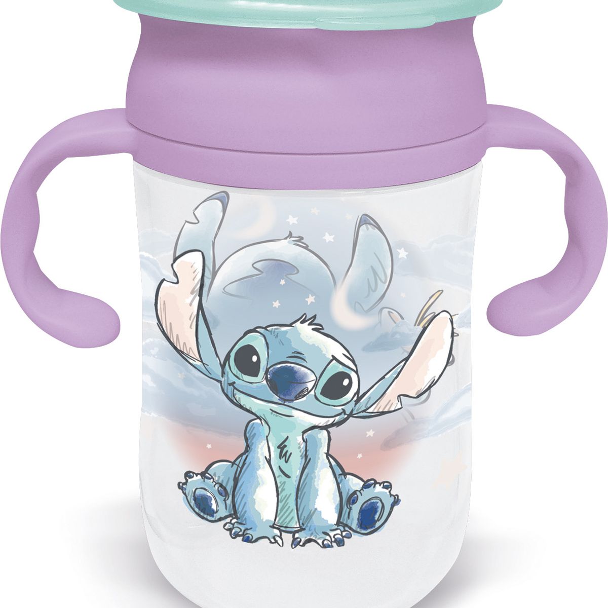 DISNEY - Vaso Antiderrame 360 Con Asas 395Ml Stitch Disney
