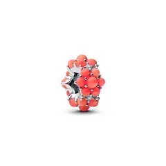 PANDORA - Charm Oceano de Color Coral Mujer