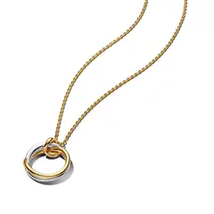 PANDORA - Collar Con Colgante Forma Organica Mujer