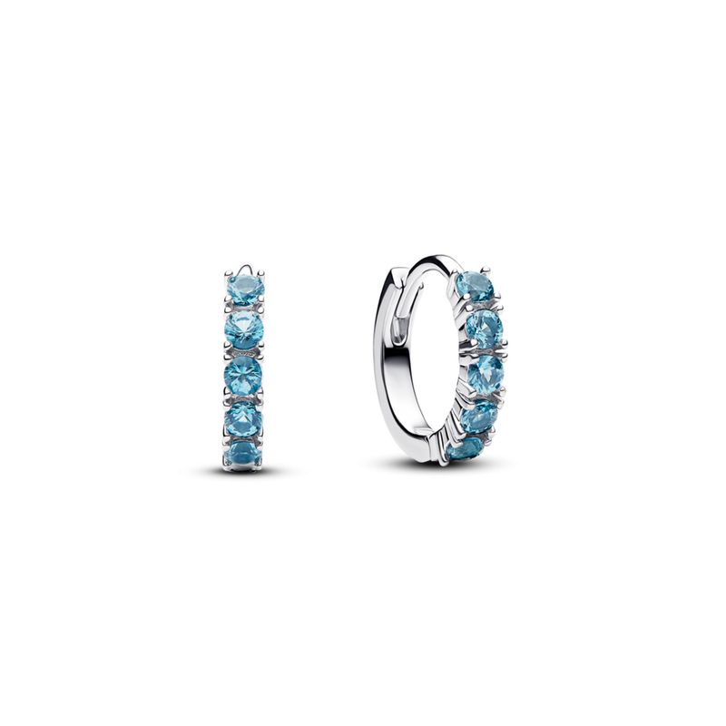 PANDORA - Aretes Abrazo Azul Claro Mujer Pandora