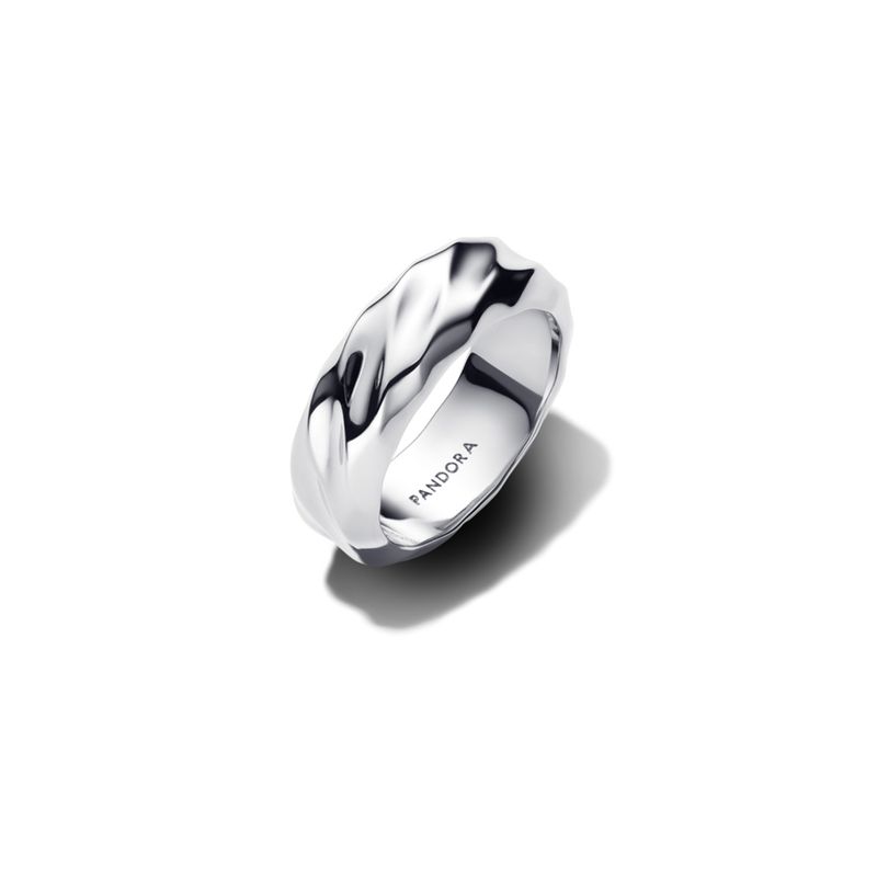 PANDORA - Anillo Banda Ancha Ondulada Mujer Pandora