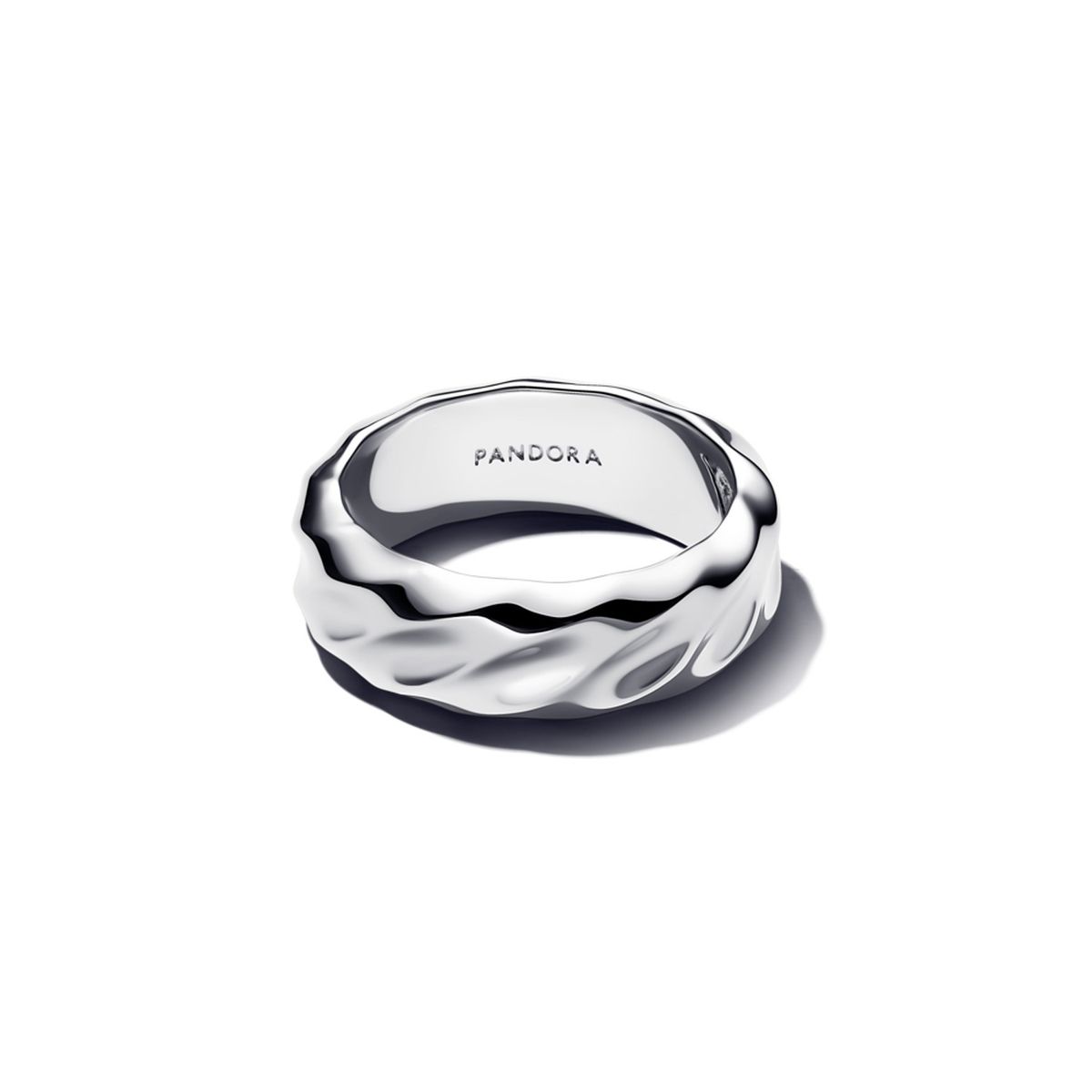 PANDORA - Anillo Banda Ancha Ondulada Mujer Pandora