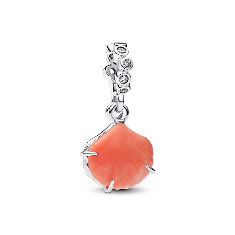 Charm Colgante Concha Coral Mujer
