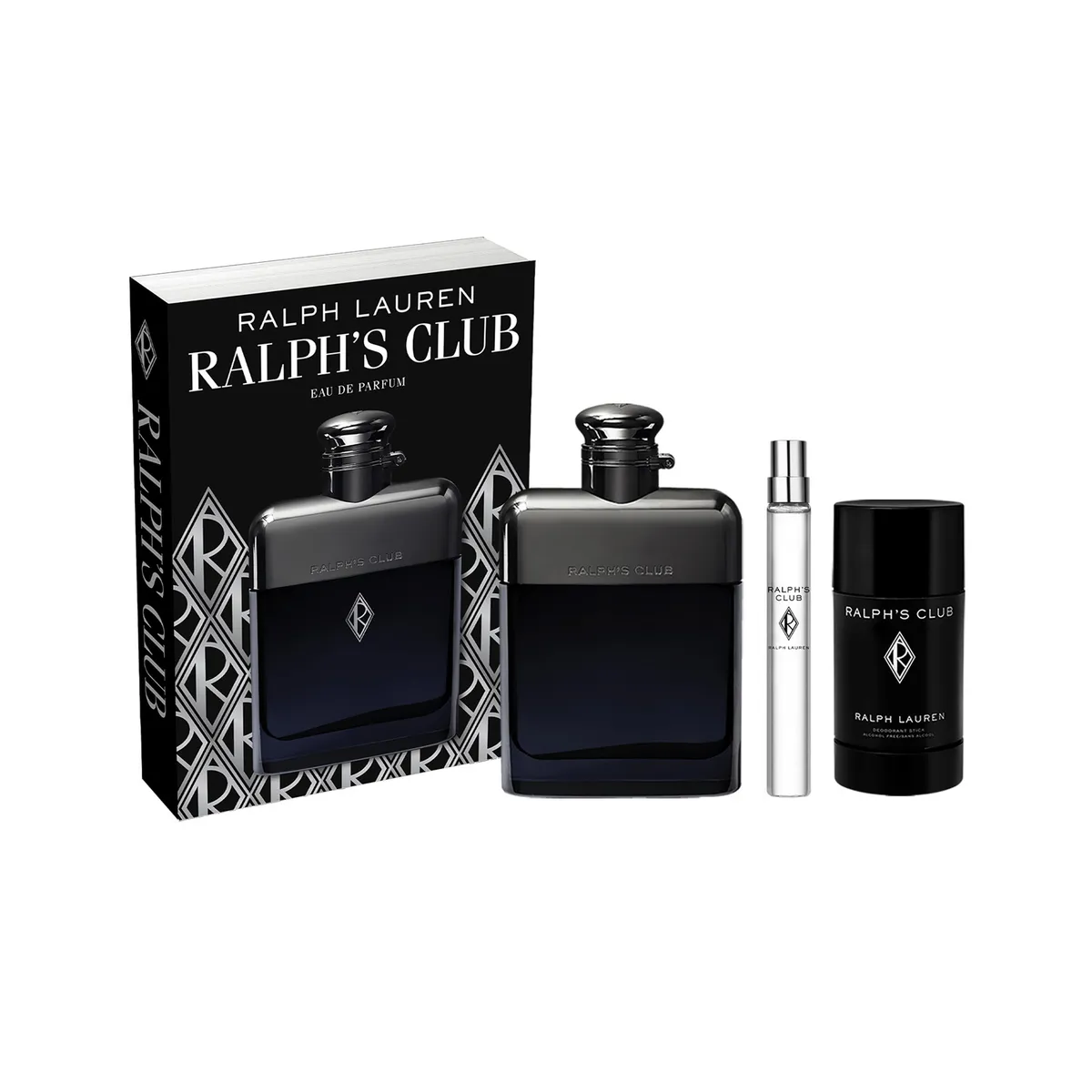 RALPH LAUREN - Set Perfume Hombre Ralph's Club EDP 100ml + 10ml + Desodorante Ralph Lauren