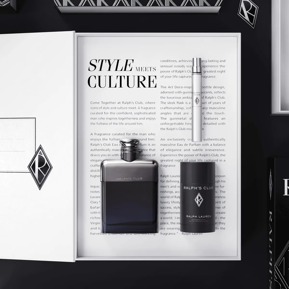 RALPH LAUREN - Set Perfume Hombre Ralph's Club EDP 100ml + 10ml + Desodorante Ralph Lauren