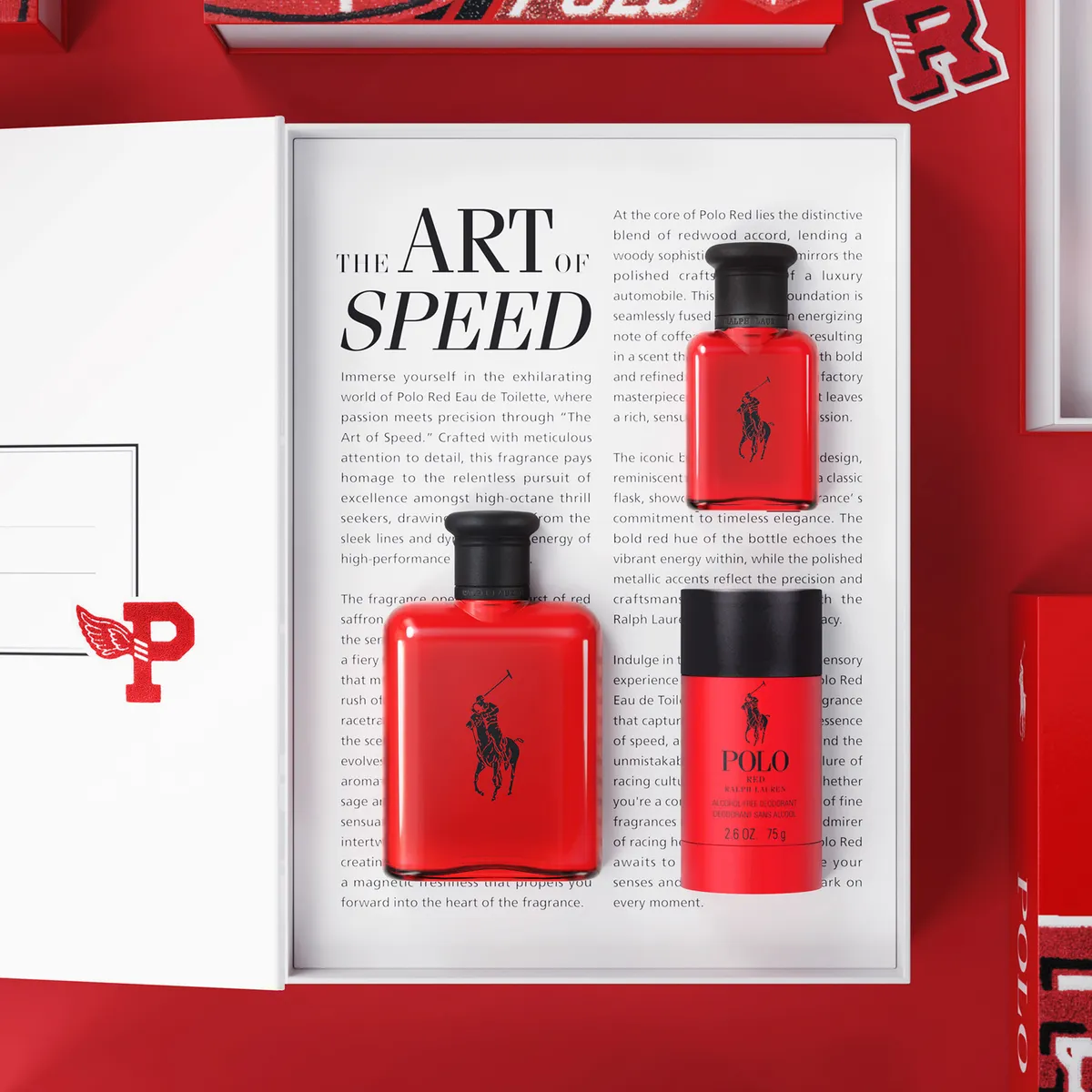 RALPH LAUREN - Set Perfume Hombre Polo Red Edt 125 Ml + 40 Desodorante 75 G Ralph Lauren