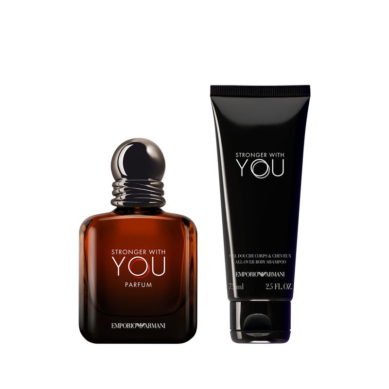 GIORGIO ARMANI - Set Perfume Hombre Stronger With You Parfum 50Ml + Shower Gel 75Ml Giorgio Armani