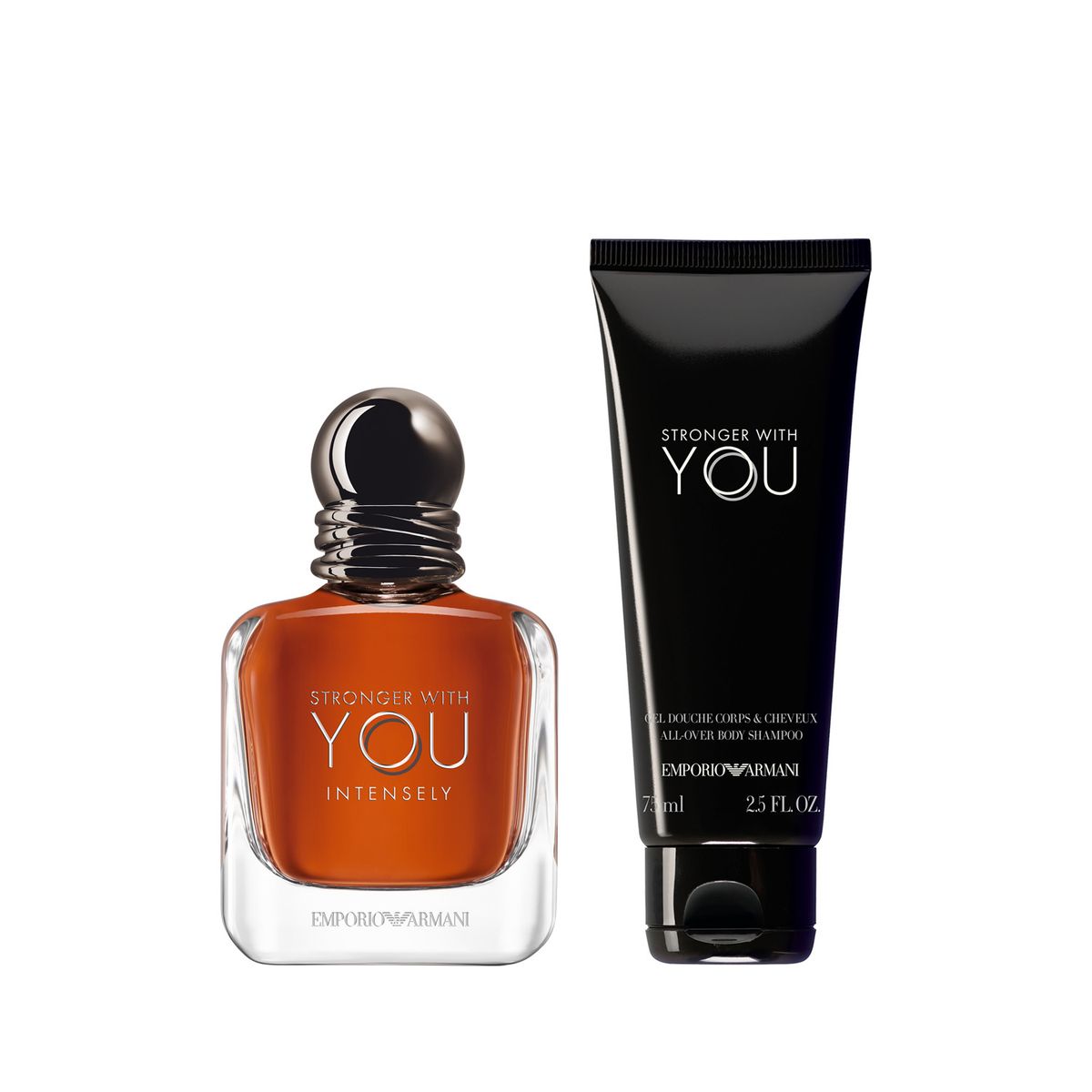 GIORGIO ARMANI - Set Perfume Hombre Stronger With You Intensely Eau de Parfum 50ml + Shower Gel 75ml Giorgio Armani