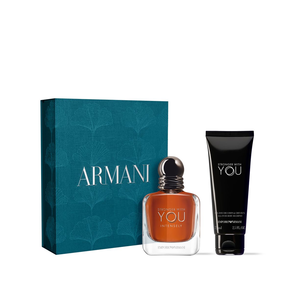 GIORGIO ARMANI - Set Perfume Hombre Stronger With You Intensely Eau de Parfum 50ml + Shower Gel 75ml Giorgio Armani