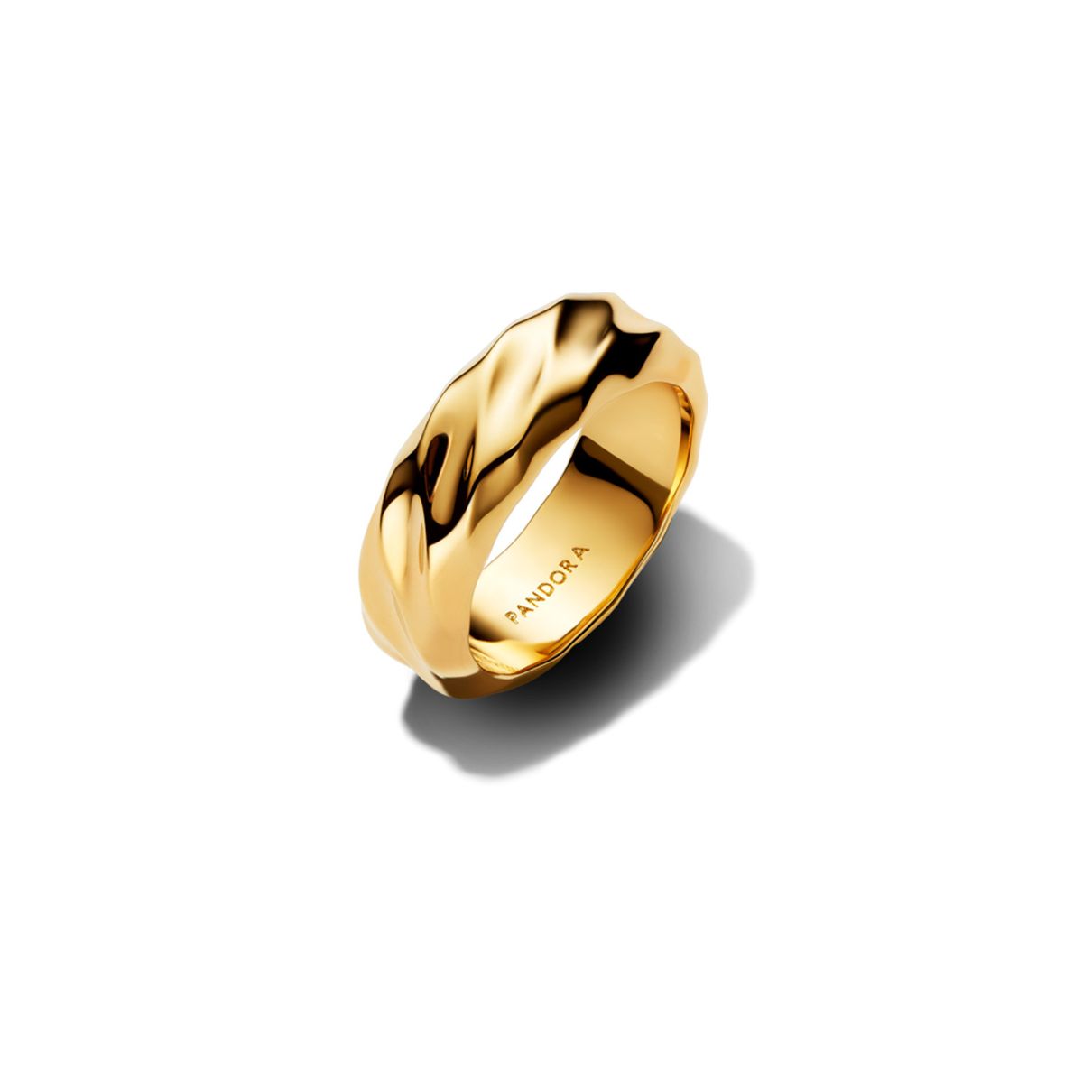 PANDORA - Anillo Banda Ancha Ondulada Mujer Pandora