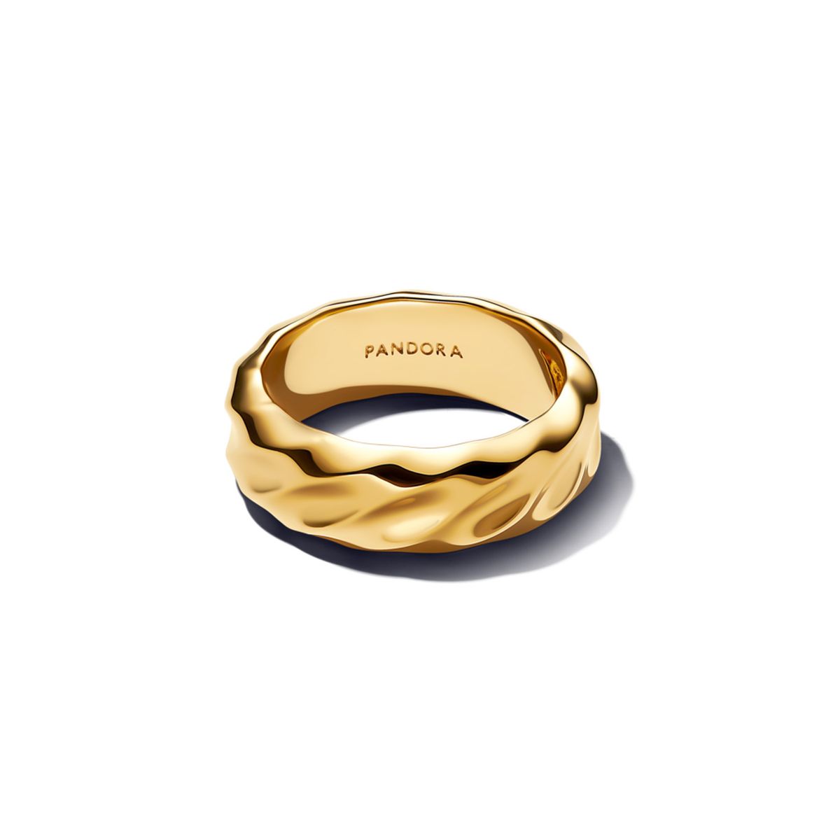 PANDORA - Anillo Banda Ancha Ondulada Mujer Pandora