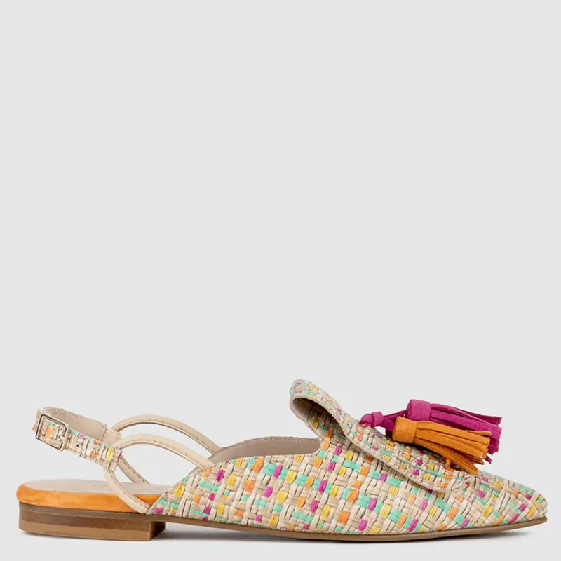 DANSI - Zapato Casual Mujer Cuero Beige Dansi