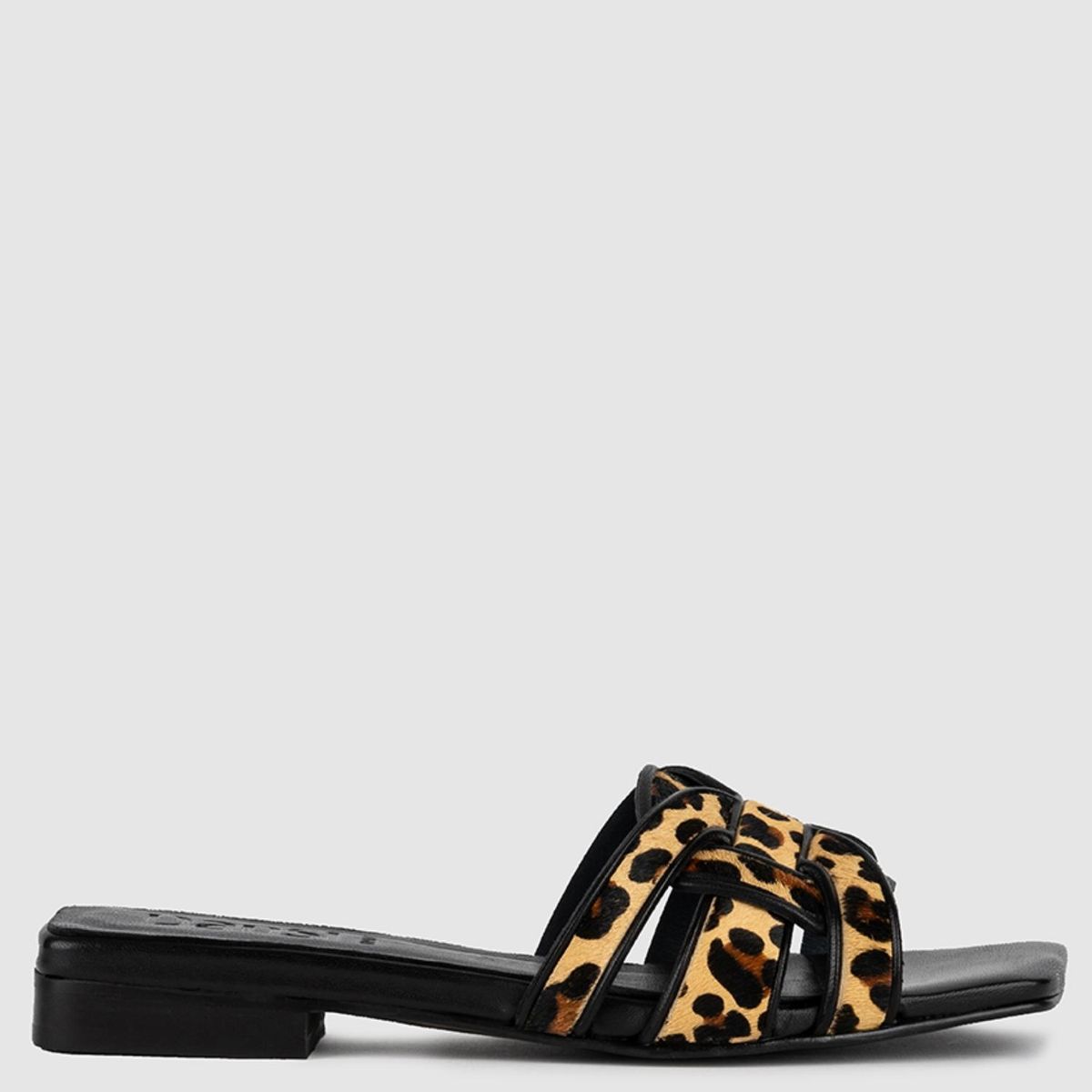 DANSI - Sandalia Mujer Cuero Animal Print Dansi