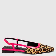DANSI - Zapato Casual Mujer Cuero Animal Print
