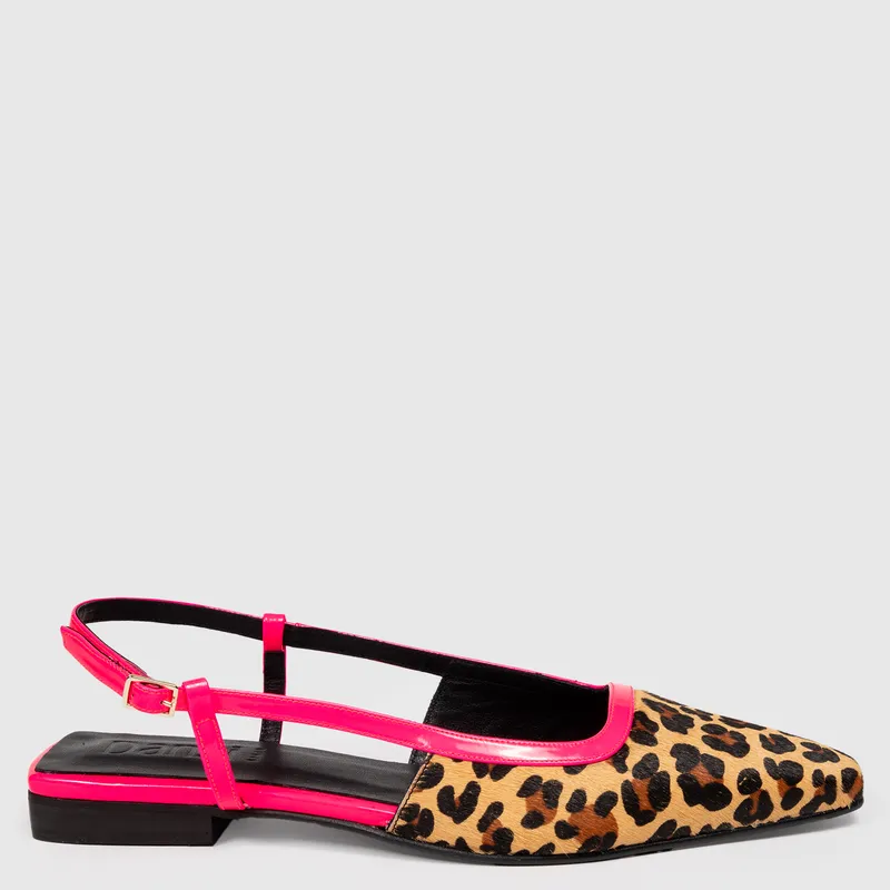 DANSI - Zapato Casual Mujer Cuero Animal Print Dansi