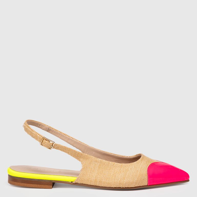 DANSI Zapato Casual Mujer Cuero Beige