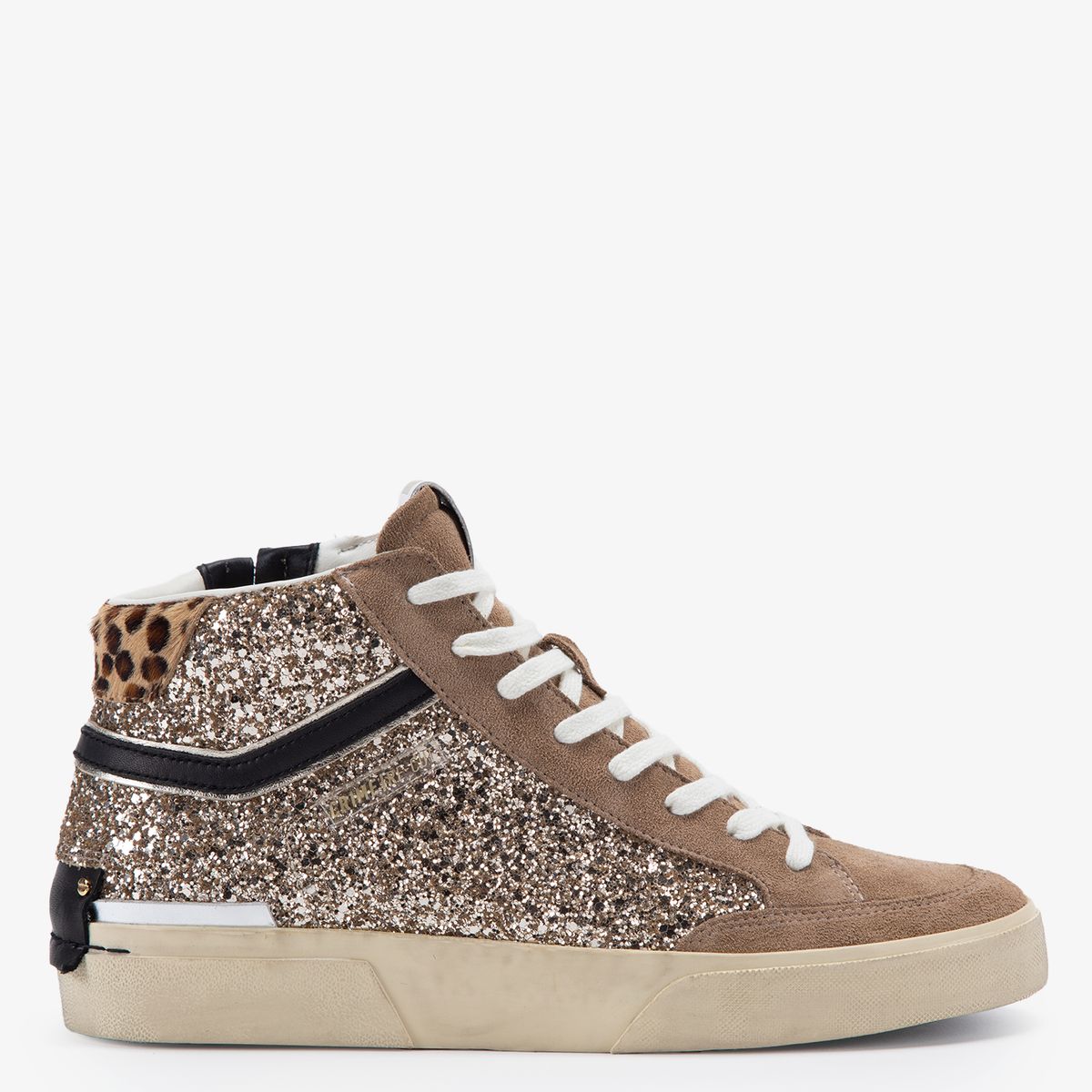 CRIME LONDON - Zapatilla Urbana Mujer Cuero Dorado Crime London