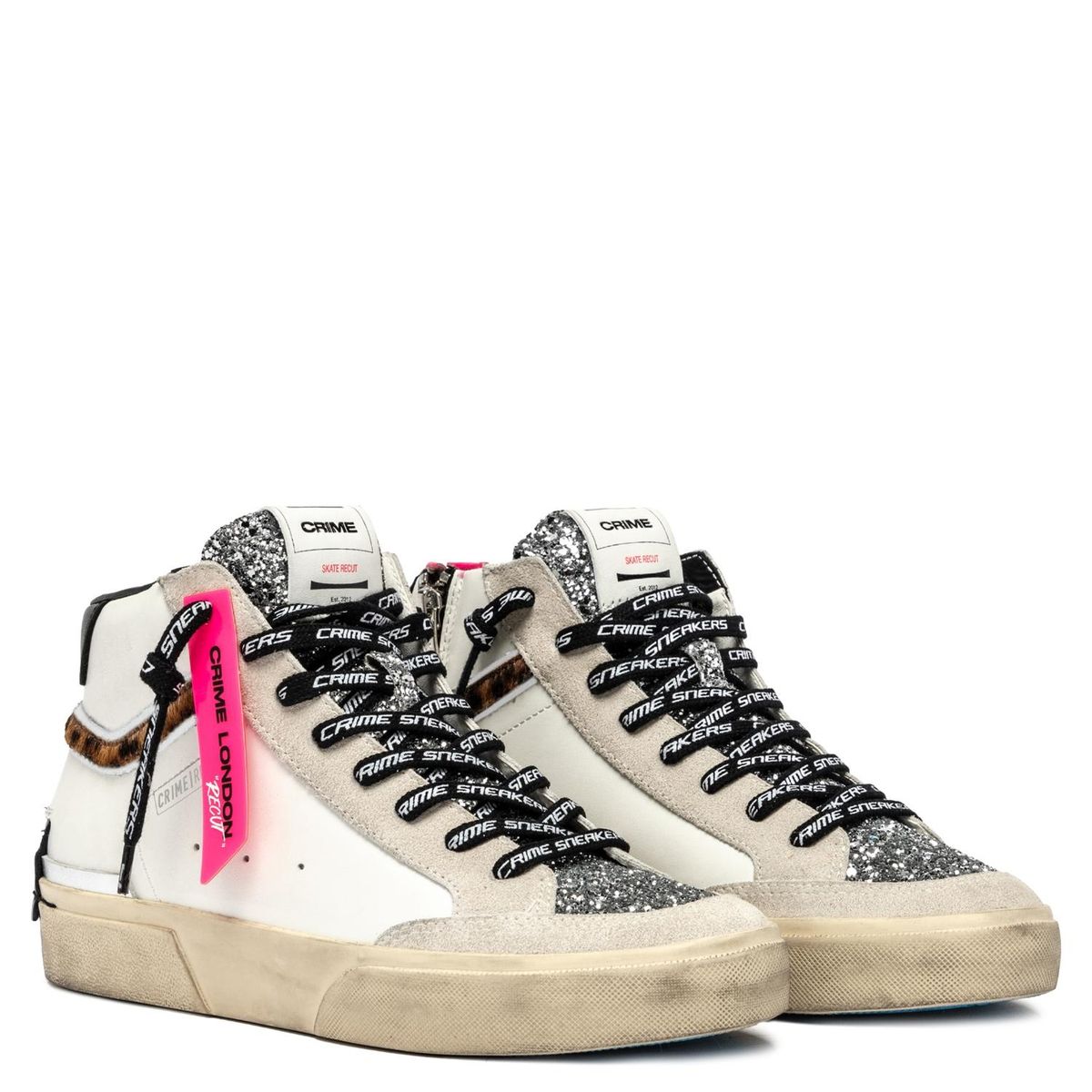 CRIME LONDON - Zapatilla Urbana Mujer Cuero Blanco Crime London