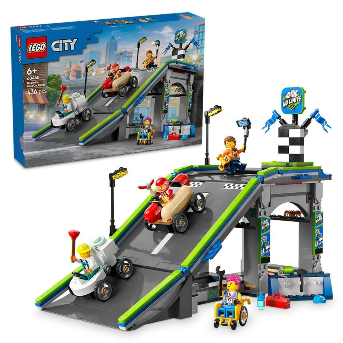 LEGO - Rampa De Aceleración Para Coches De Carreras Lego