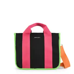 AMPHORA - Cartera Negra Mujer