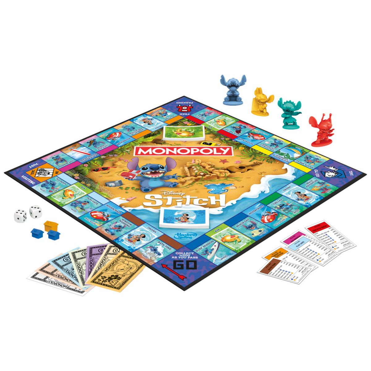 HASBRO GAMES - Juego de Mesa Monopoly Stitch