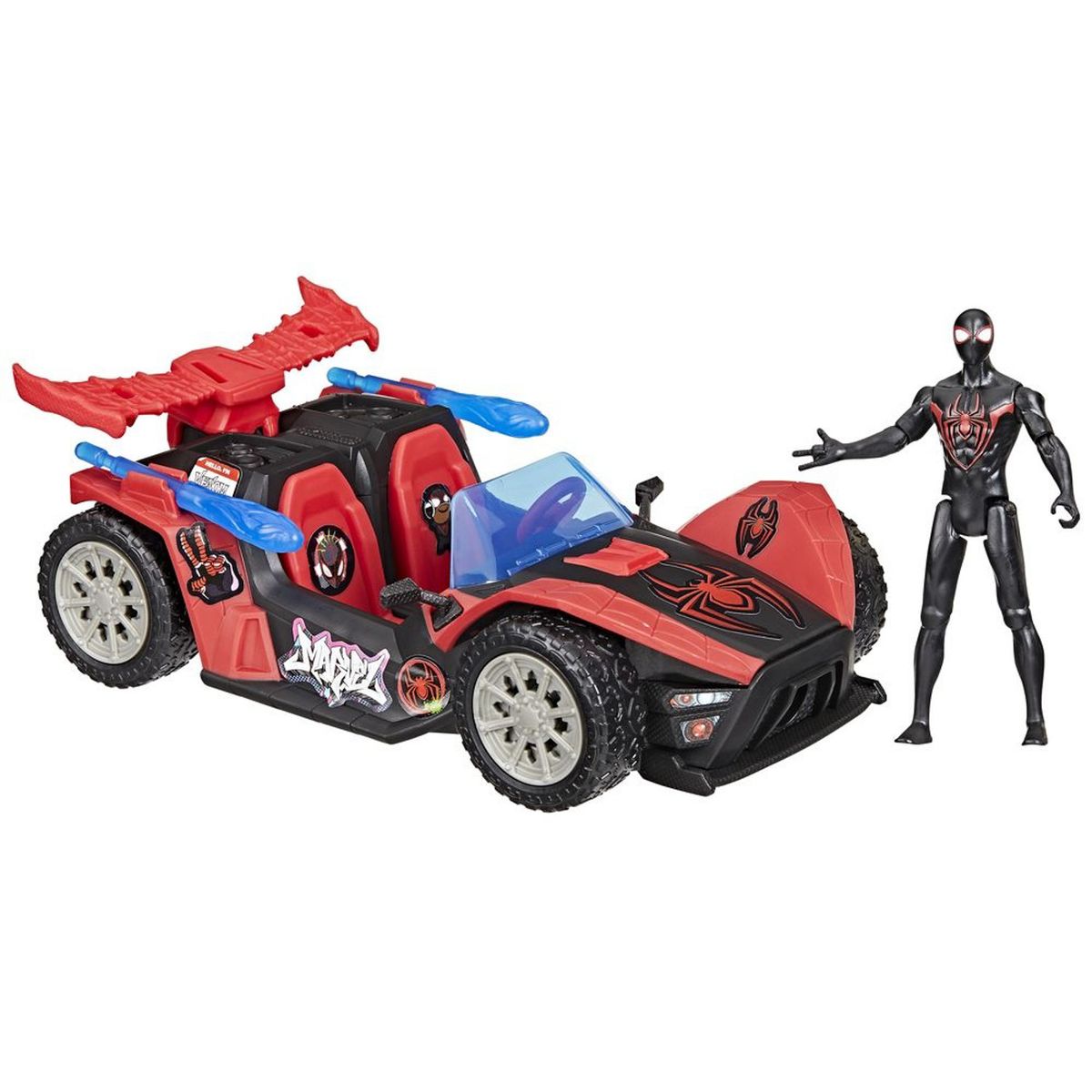 MARVEL - Figura Spiderman Venom Versus Miles Street Racer Marvel