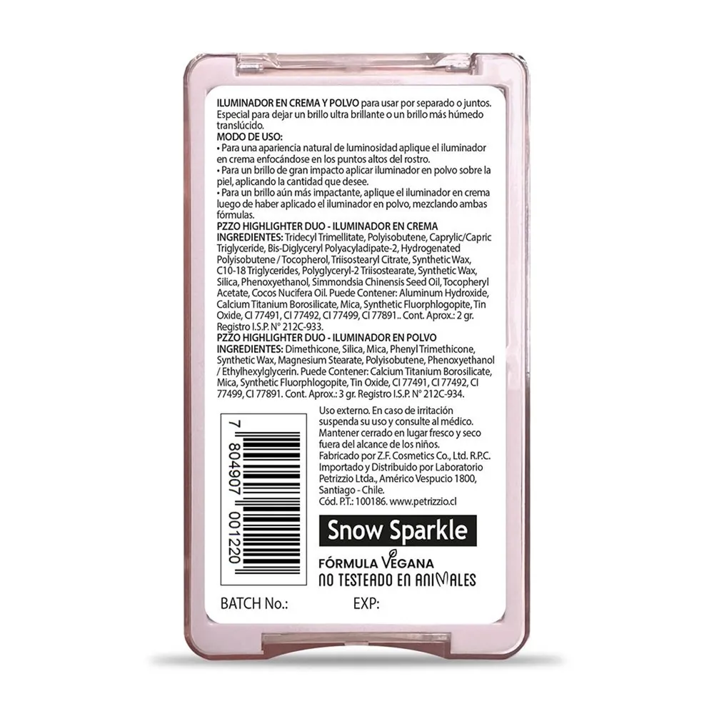Petrizzio Highlighter Duo Snow Sparkle, foto 2
